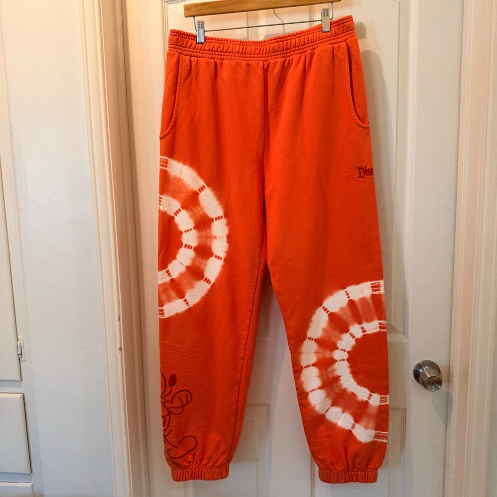 Disney Vibrant Orange Sweatpants